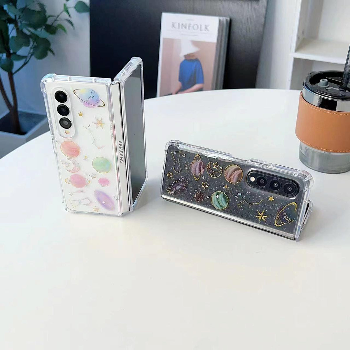 Sparkling Tpu Case For Samsung Galaxy Z Fold 4 - Glitter Epoxy-1915196645893607428