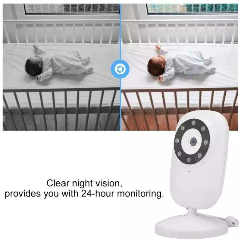 Wireless Baby Monitor With Night Vision Camera - 3.5 Inch Screen-1915196525043126277