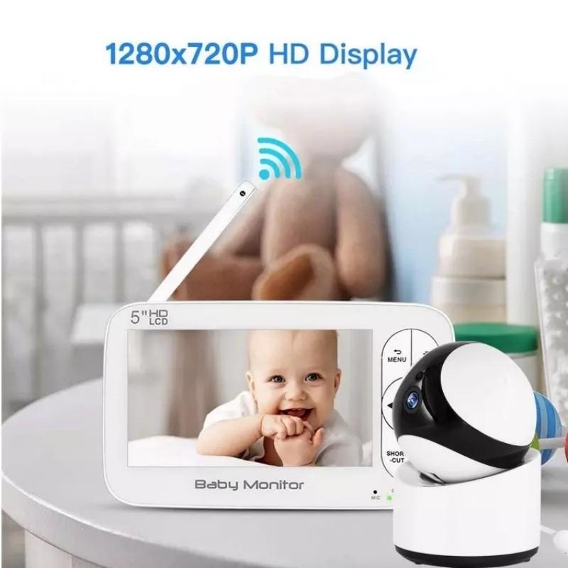 5 Wireless Video Baby Monitor With 5 Screen And Built-In Camera-1915196528662810626