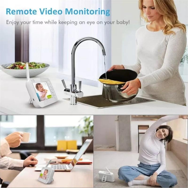 5 Wireless Video Baby Monitor With 5 Screen And Built-In Camera-1915196528662810627
