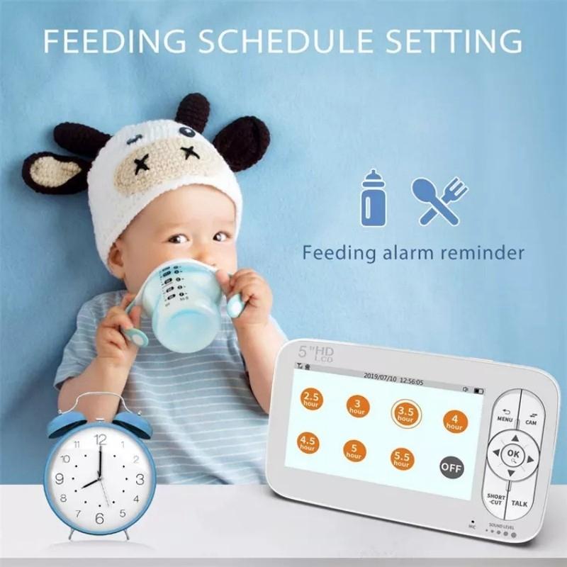 5 Wireless Video Baby Monitor With 5 Screen And Built-In Camera-1915196528662810628