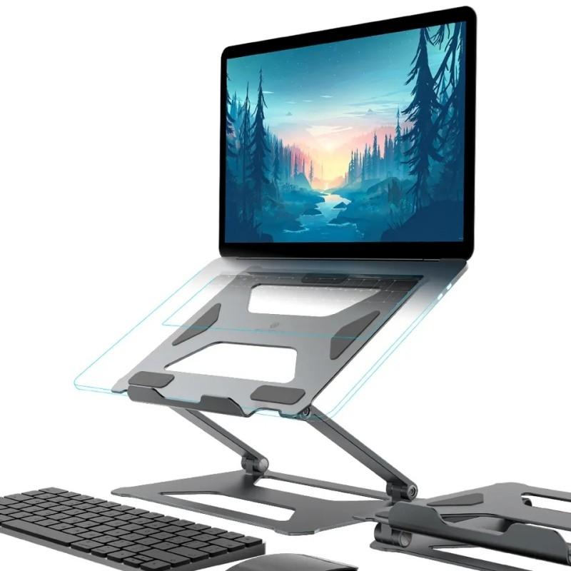 Aluminum Laptop Holder For 14-17.3 Inch Screens - Ergonomic Design-1964932199551733761