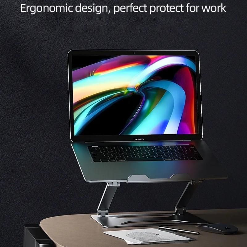 Aluminum Laptop Holder For 14-17.3 Inch Screens - Ergonomic Design-1964932199551733764