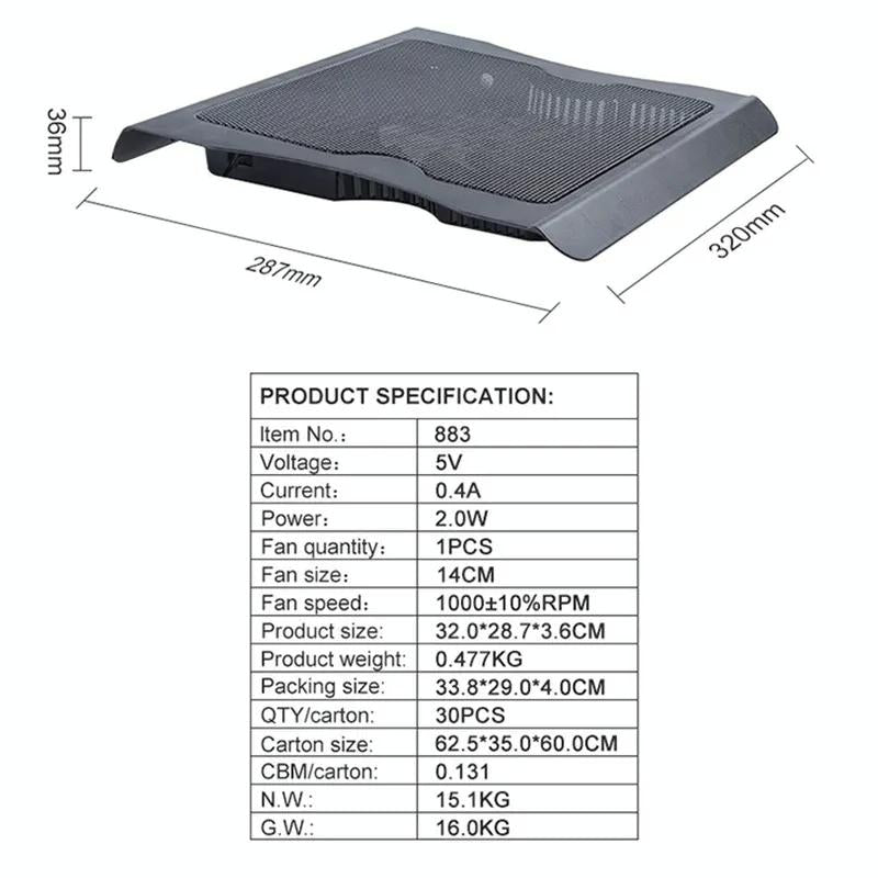 Gaming Laptop Stand With Led Fan-1964932260473999366