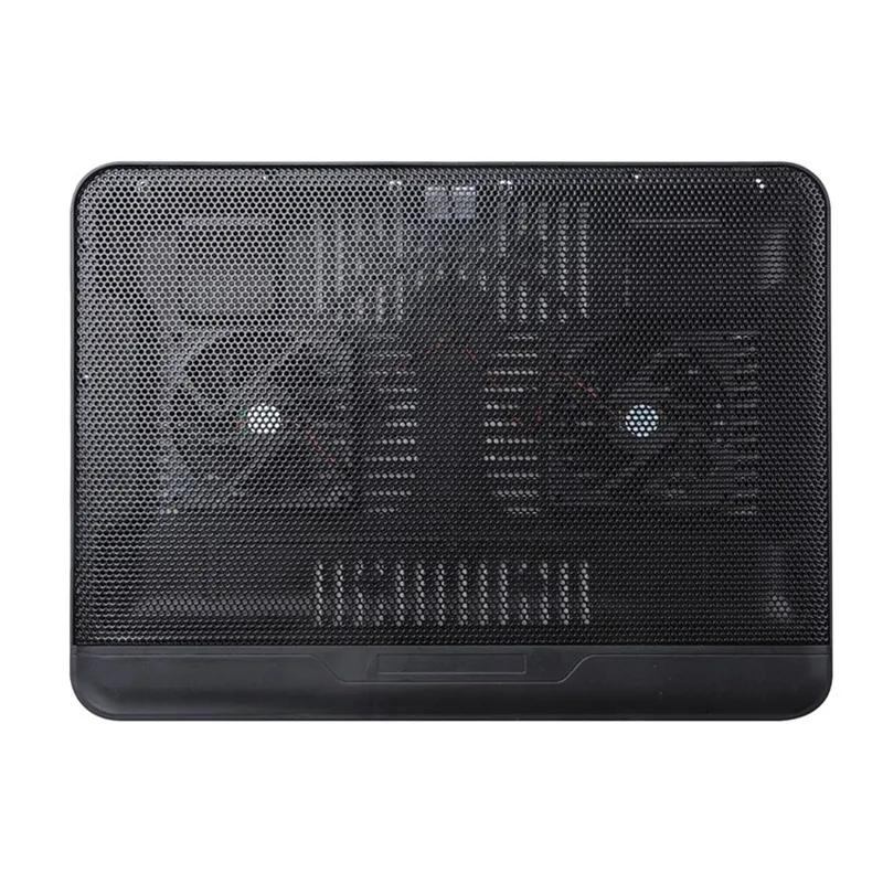 Efficient Dual Fan Laptop Cooling Pad - Led Light-1964932240504918017