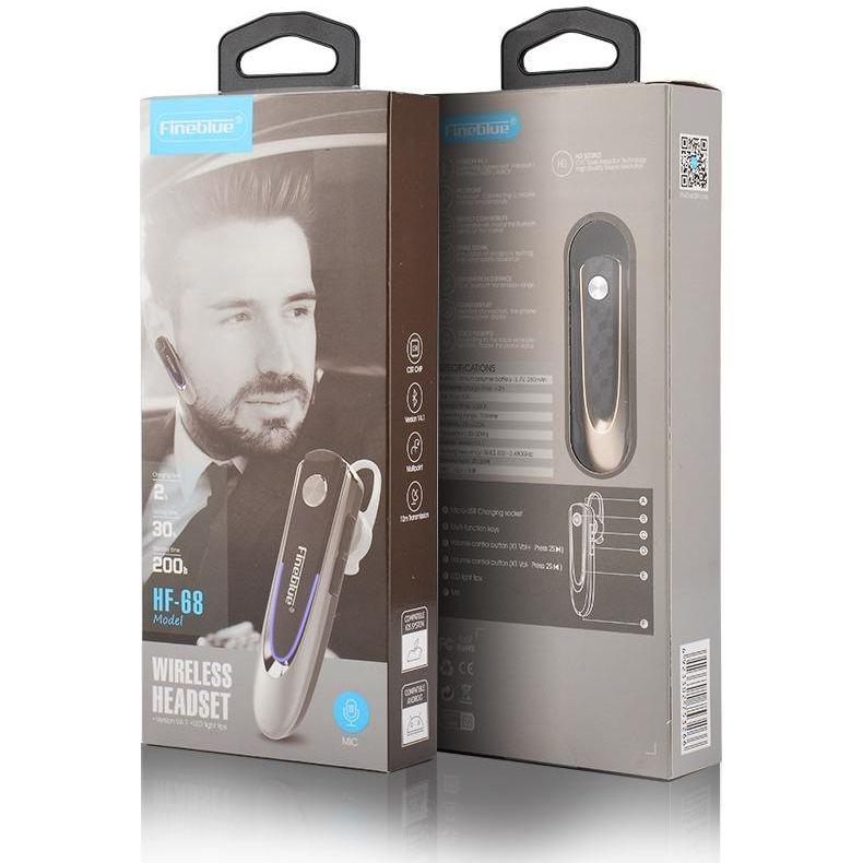 Wireless Bluetooth Earbud For Hands-Free Calls And Music - Large Battery - Black-1915198365126234118