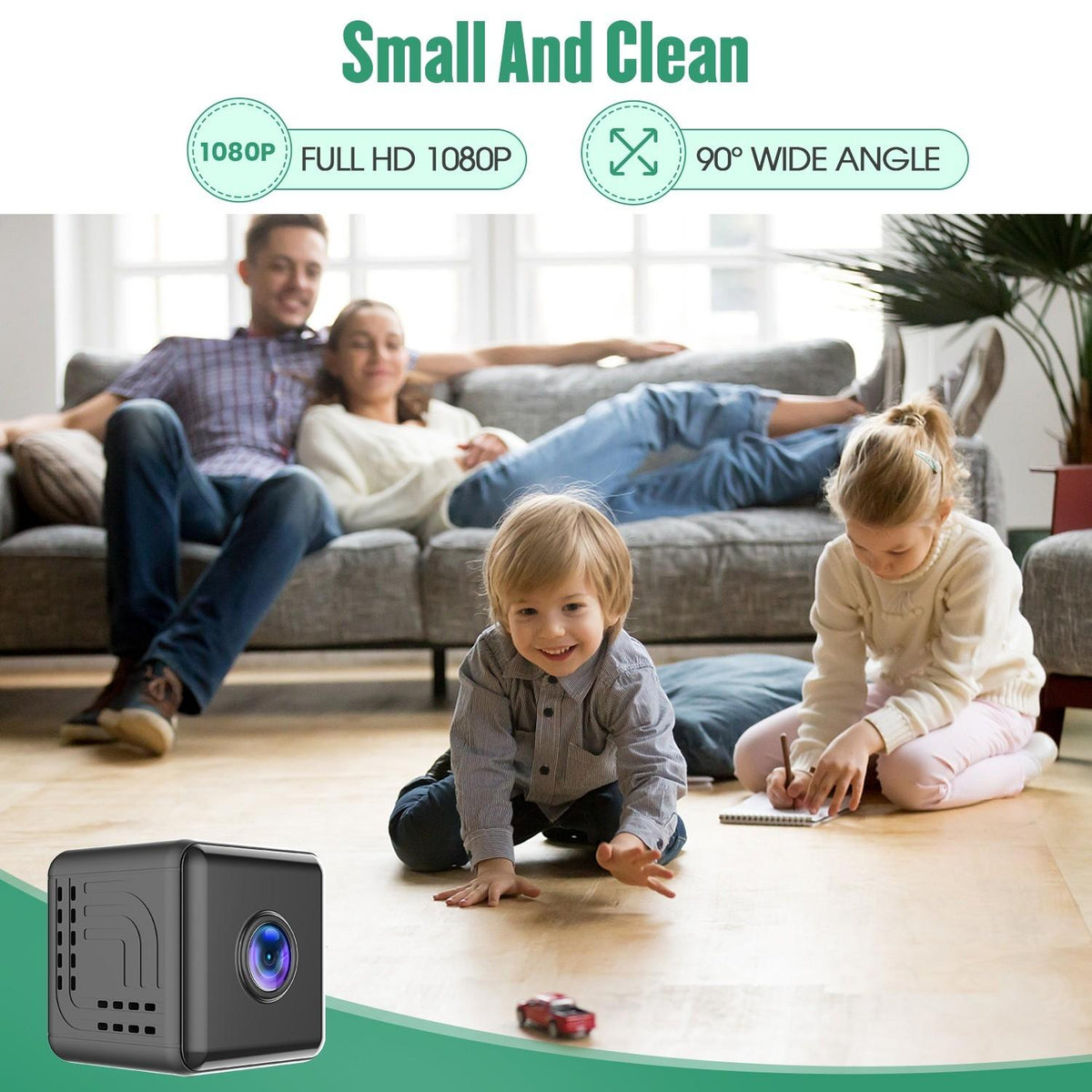 Mini Wireless Ip Camera With Night Vision - W10 Home-1915197096617709572