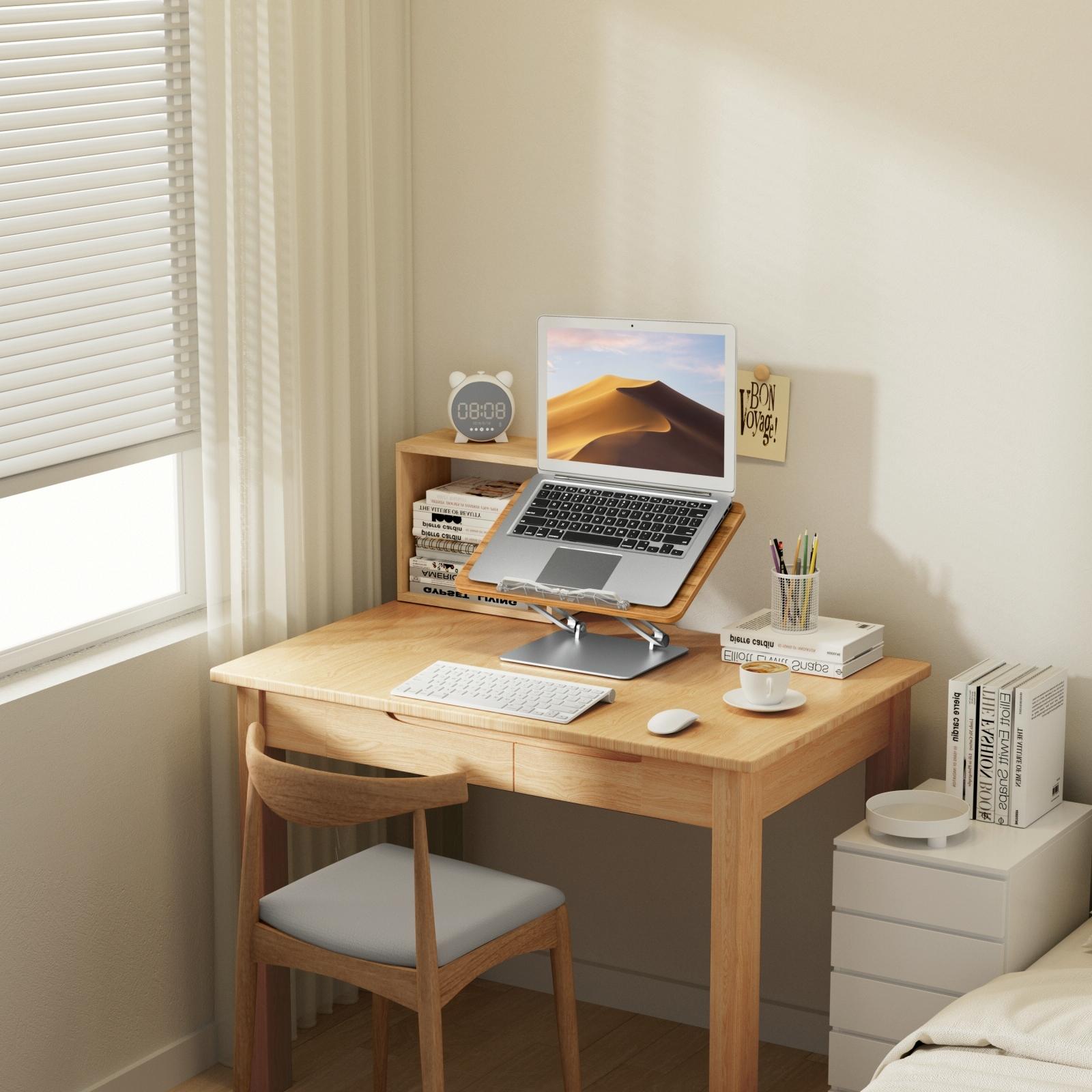 Adjustable Folding Laptop Stand With Cooling Fan - Portable Tablet Holder-1964932319278141444