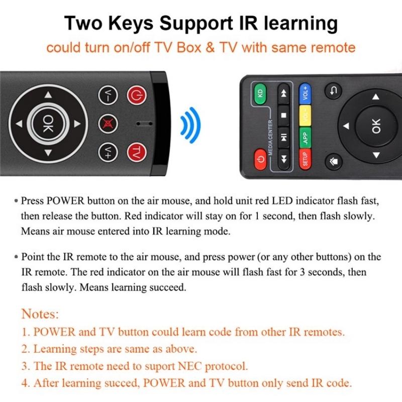 Smart Remote Control For Android Tv With Microphone And Air Mouse Function-1915198346159591425