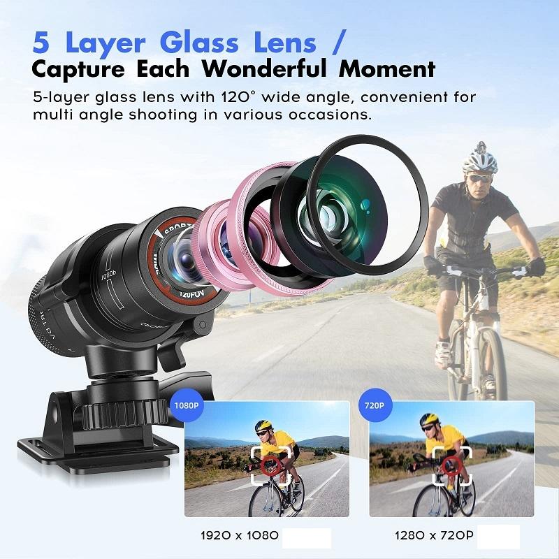 Hd Action Camera For Outdoor Activities - Helmet Mount-1915198232342958081