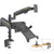 Full Motion Dual Arm Clamp For 22-32 Inch Lcd Tv Monitor Desk Holder With Gas Spring-1964932234410594305