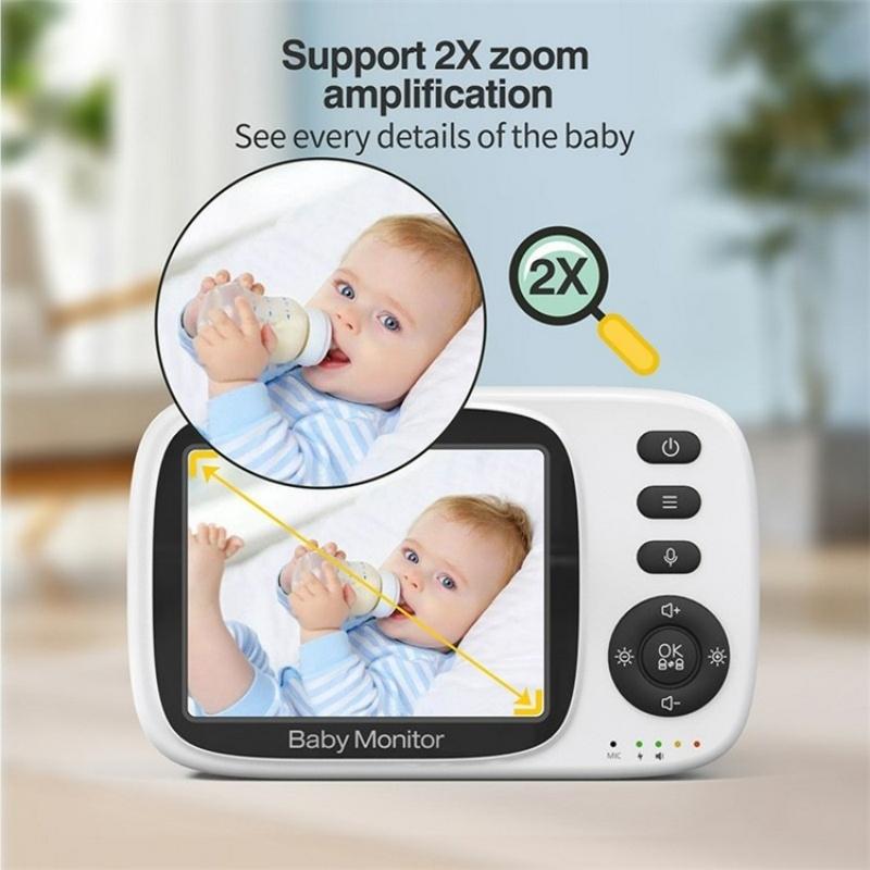 3.2 Baby Monitor With 2-Way Voice Temperature Monitoring & 3.2 Screen-1915196525848432641