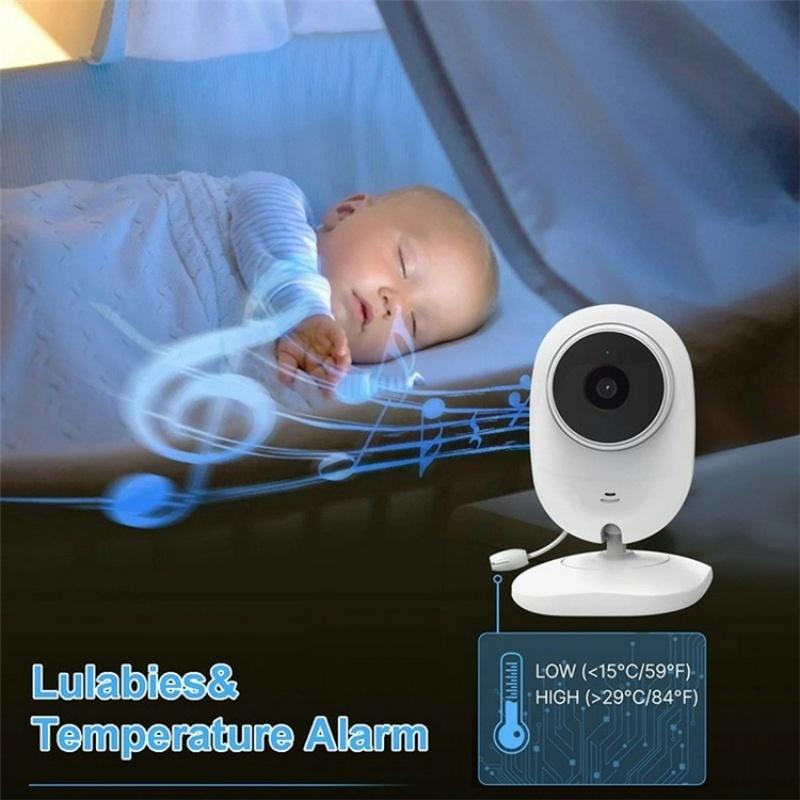 2-Way Voice Baby Monitor With Temperature Detection And 2.8 Lcd Screen-1915196527257718790