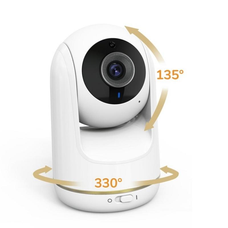 5-Inch Hd Baby Monitor With Built-In Ptz Rotation For Enhanced Security-1915196515312340994