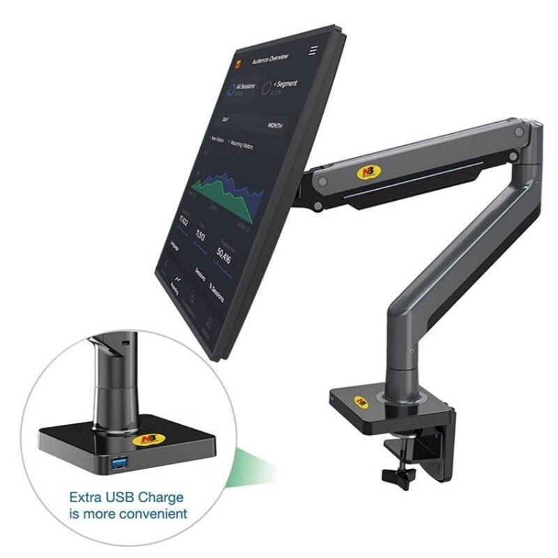 Adjustable Aluminum Monitor Holder - Rotatable 22-40 Inches-1964932323703132161