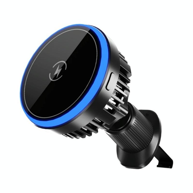 Wireless Car Charger With Rgb Light And Magnetic Air Outlet-1915197770306818054
