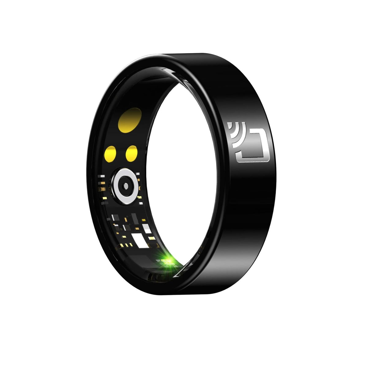 Smart Ring With Heart Rate Blood Oxygen & Sleep Monitoring - Multiple Sports Modes - Black Size 12-1964932202814902272