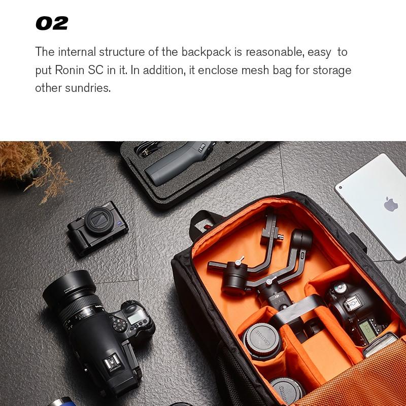 Waterproof Nylon Backpack For Dji Ronin Sc And Mavic 2 Drone - Portable And Travel-Friendly-1915198037672726529