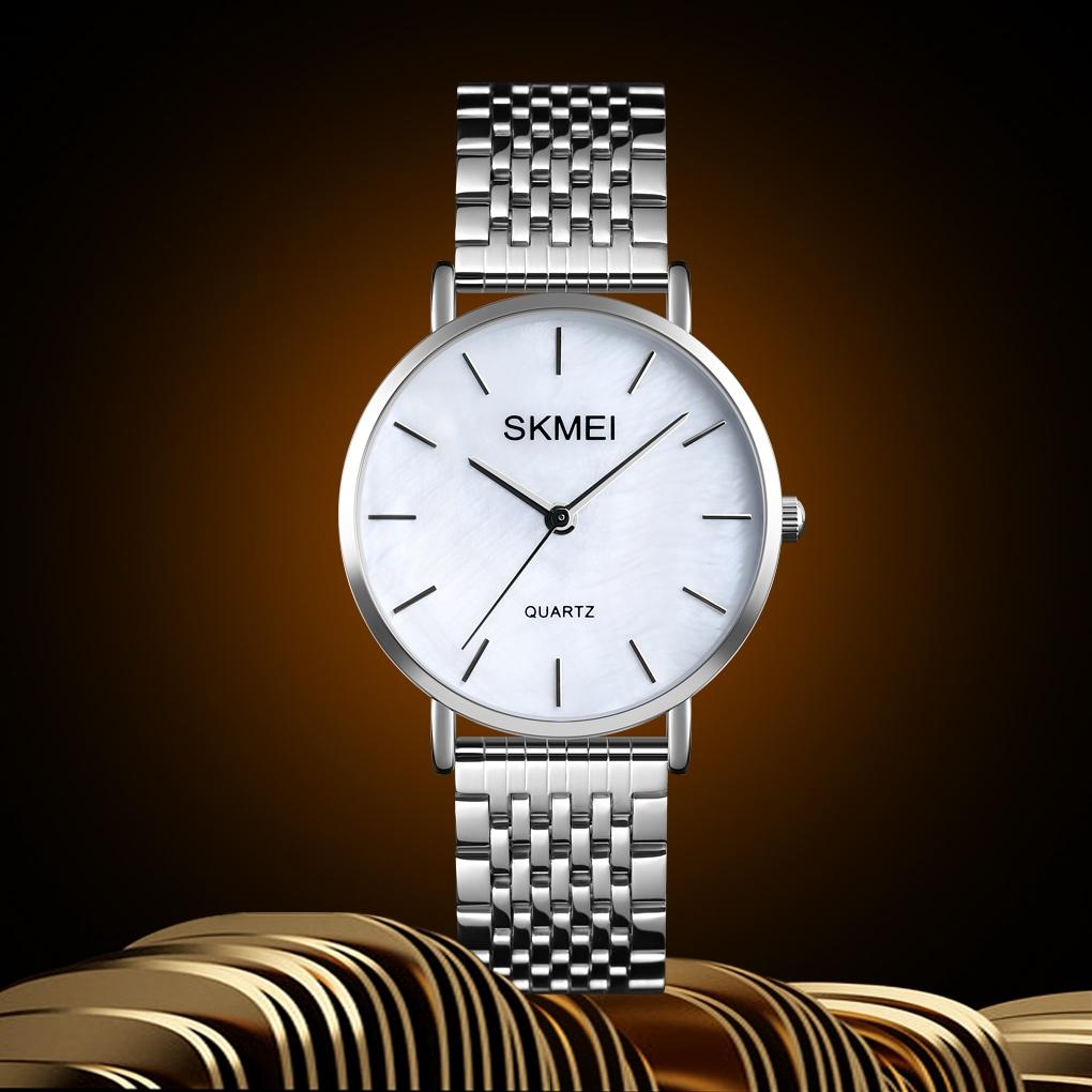 Light & Thin Waterproof Quartz Watch For Women With Steel Band - Simple & Stylish-1915196961179439113