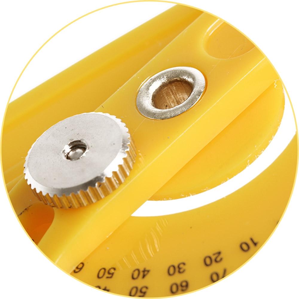Protractor Measuring Arm Ruler - 180 Degree Woodworking Tool-1964932323879292932
