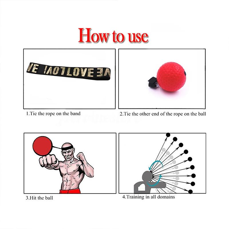 4-In-1 Head-Mounted Boxing Ball Set For Speed Training And Reaction-1915198037819527171