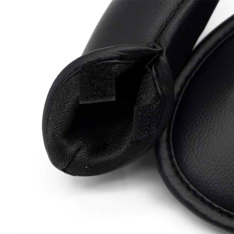 Versatile 12-Piece Golf Club Cap Set In Black Pu Leather With Litchi Texture-1915196900303310849