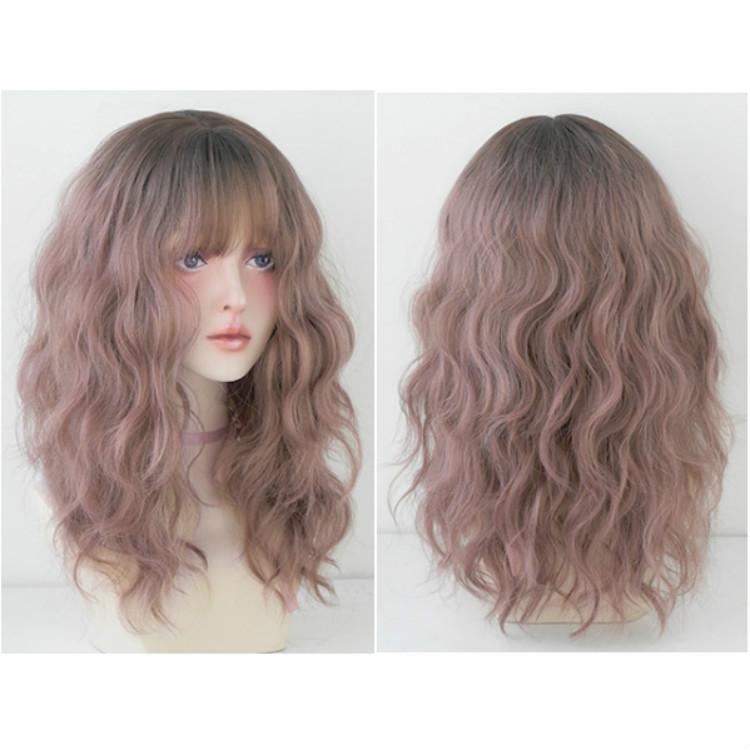 Long Hair Wig With Bangs 54Cm Wool-1915198325125156864