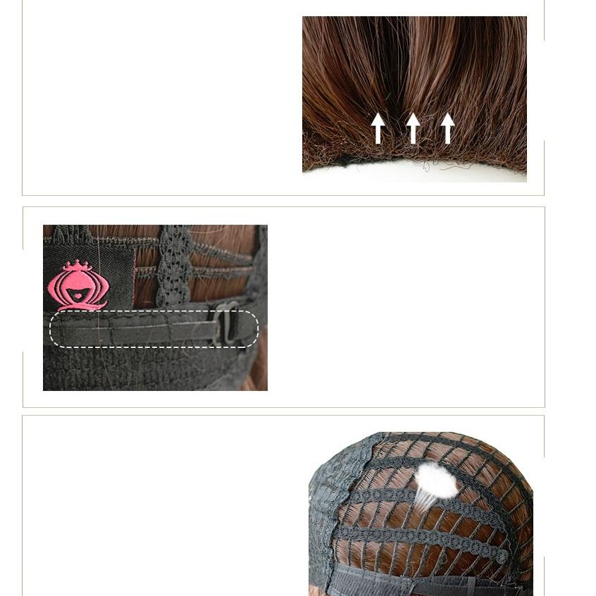 Long Hair Wig With Bangs 54Cm Wool-1915198325125156872