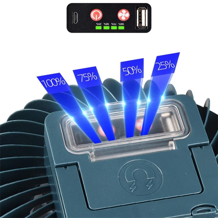Multi-Function Rechargeable Fan Light For Camping And Live Broadcast-1964932343345057793
