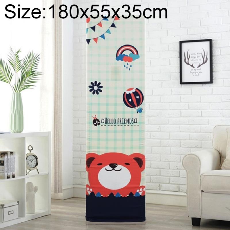 180X55X35Cm Dark Grid Bear All-Inclusive Fabric Dust Cover For Vertical Cabinet Ac-1915197026266648583