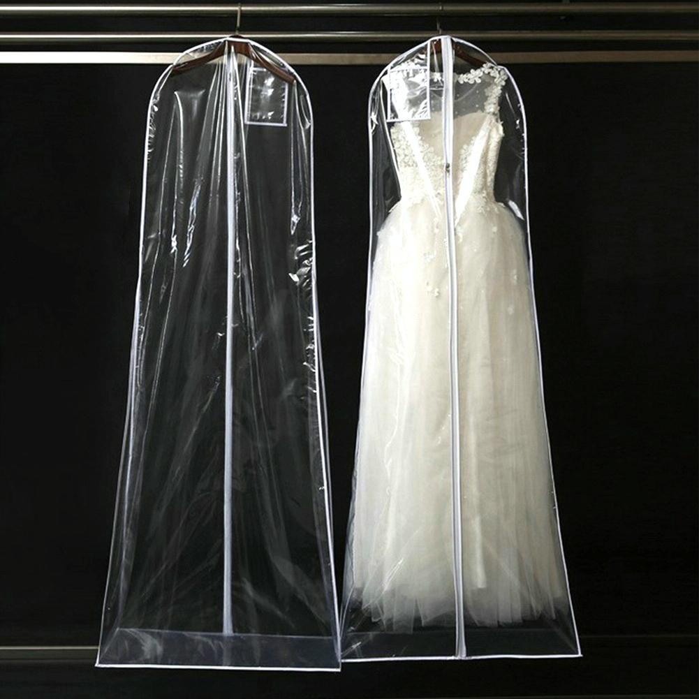 Wedding Dress Storage Bag - Transparent Coat Protective Dust Cover-1915197384246300672
