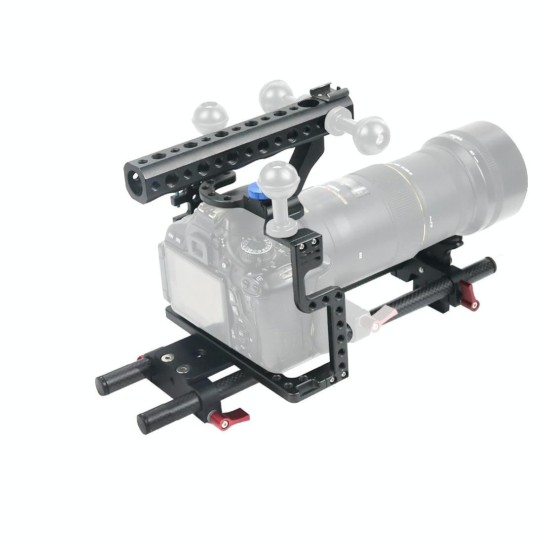 Panasonic Lumix Gh3 / Gh4 Video Cage Stabilizer With Metal Handle Black-1915196916338135044