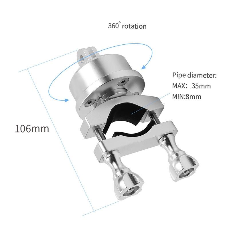 Aluminum Bike Camera Mount - 360 Degree Rotation-1915196690659414018