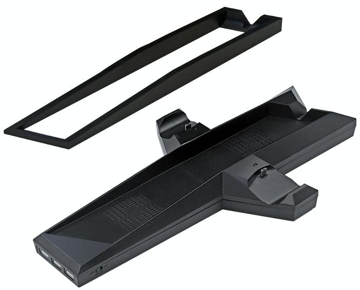 Ps4 Dual Handle Charging Base With Console Radiator - Black-1964932232233750528