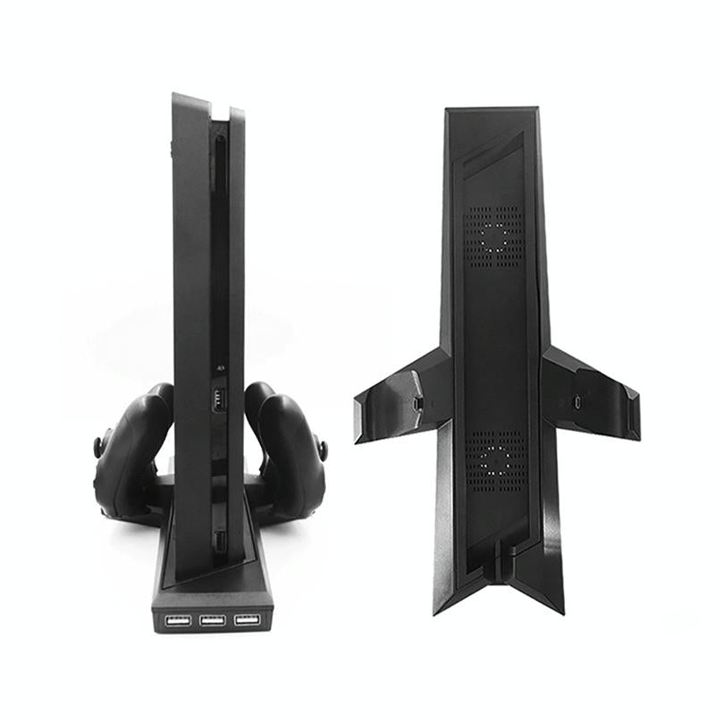 Ps4 Dual Handle Charging Base With Console Radiator - Black-1964932232233750534