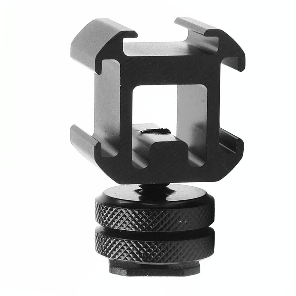 Universal Camera Hot Shoe Base - 2Pcs Three-Head Rotary-1915198017850445825