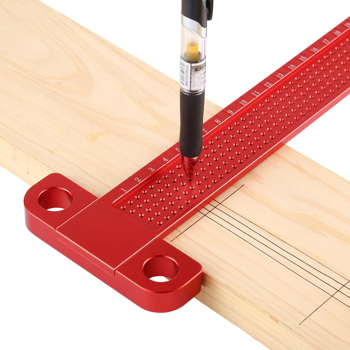 Woodworking T-Shaped Hole Marking Ruler - T160-1915197848568336388