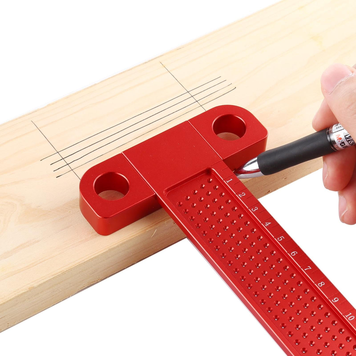 Woodworking T-Shaped Hole Marking Ruler - T160-1915197848568336389