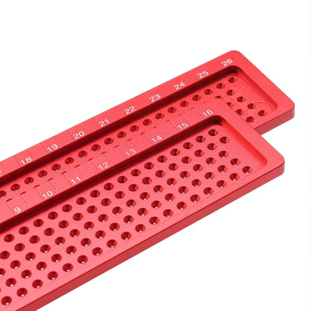 Precision T-Shaped Woodworking Marking Ruler - Ideal For Accurate Hole Measurements-1915197994261680131