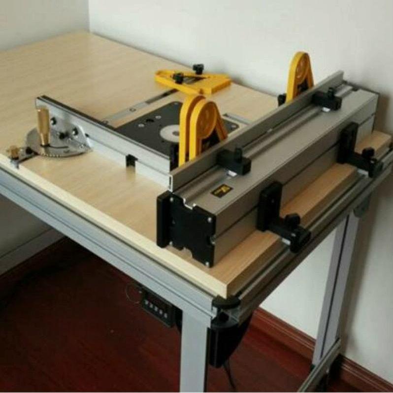Table Saw Measuring Tool - Woodworking Pusher Slide Ruler-1915197857040830468
