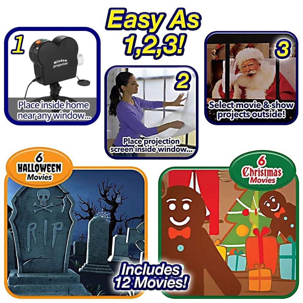 Mini Laser Projector For Festive Home Theater-1915197843904270340