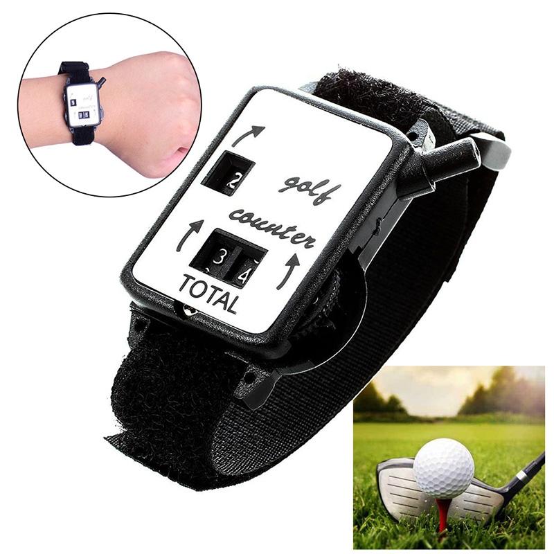 Black Portable Golf Watch With Manual Counter-1964932228697952256