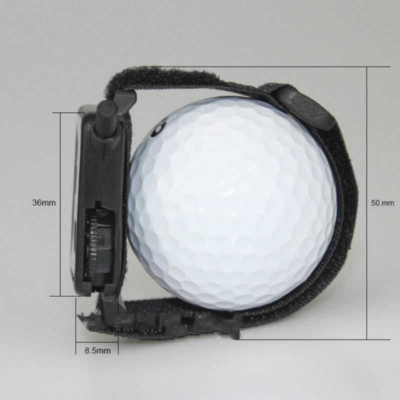 Black Portable Golf Watch With Manual Counter-1915197123532558340