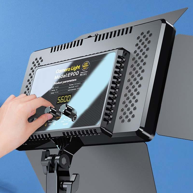 55W Flat Panel Live Broadcast Fill Light With Knob - 3000K-6500K-1964932327201181697