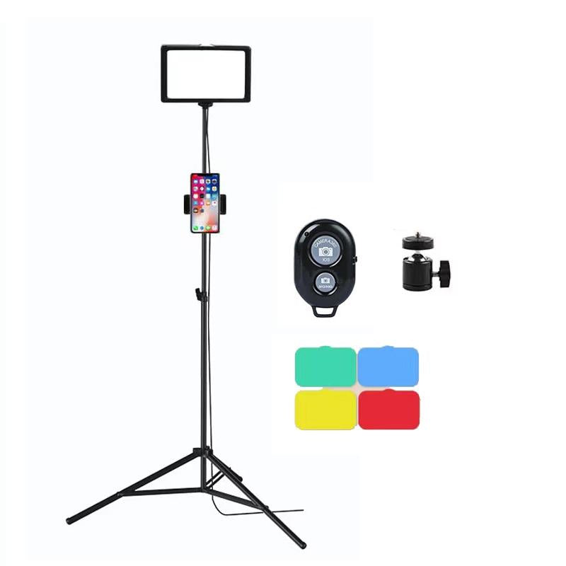 6 Three-Colour Photography Flat-Panel Fill Light With Bluetooth Remote And 0.5M Bracket-1915197431893594112