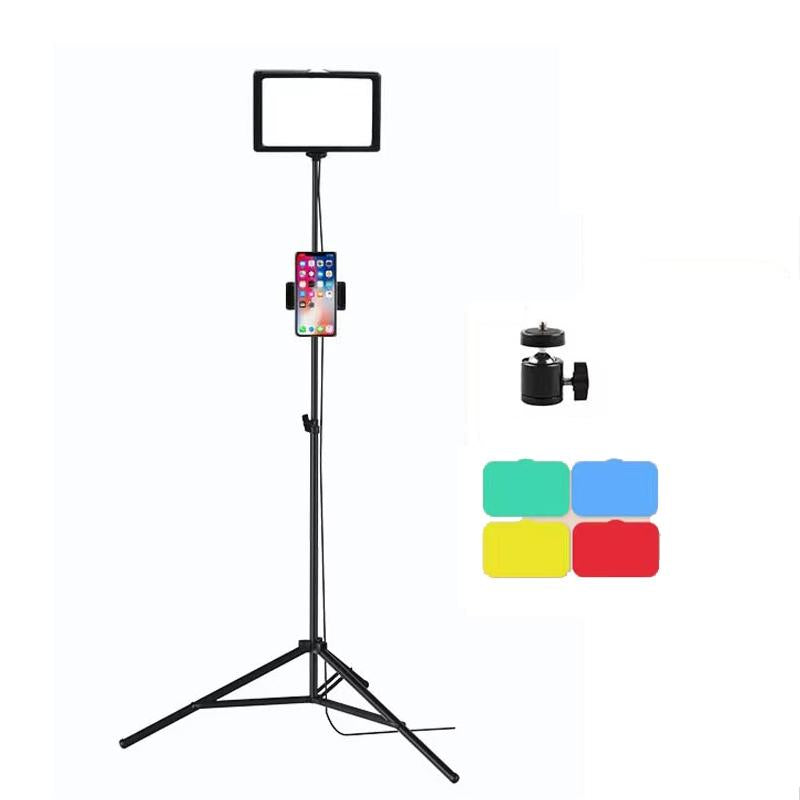 6 Three-Colour Temperature Flat-Panel Live Fill Light With 2.1M Bracket-1915197162132738048