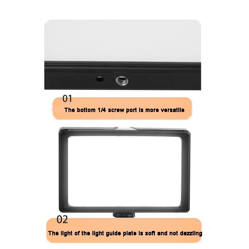 6 Three-Colour Photography Flat-Panel Fill Light With Bluetooth Remote And 2.1M Bracket-1915197260505944068