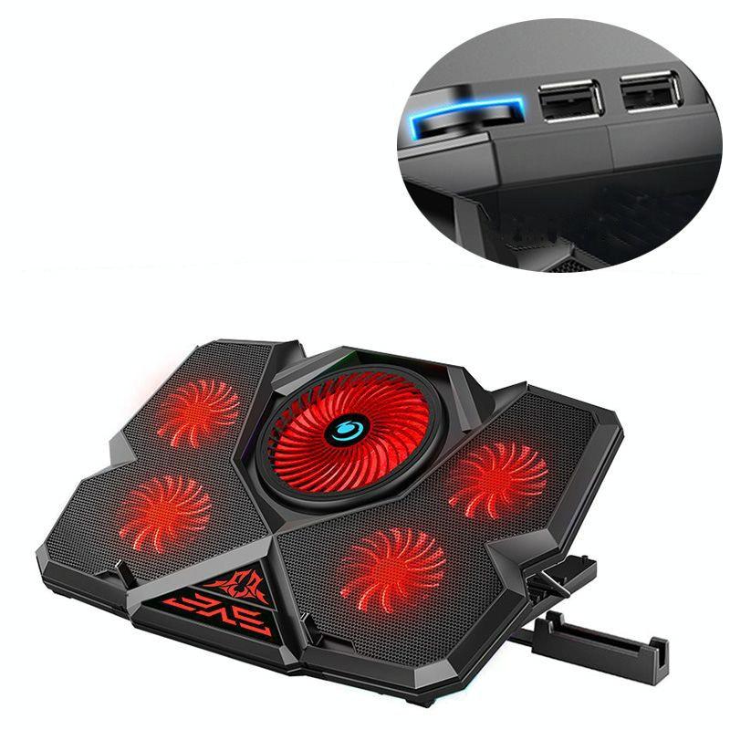 Red Gaming Laptop Cooler With 5V Speed Control-1915197647103332357