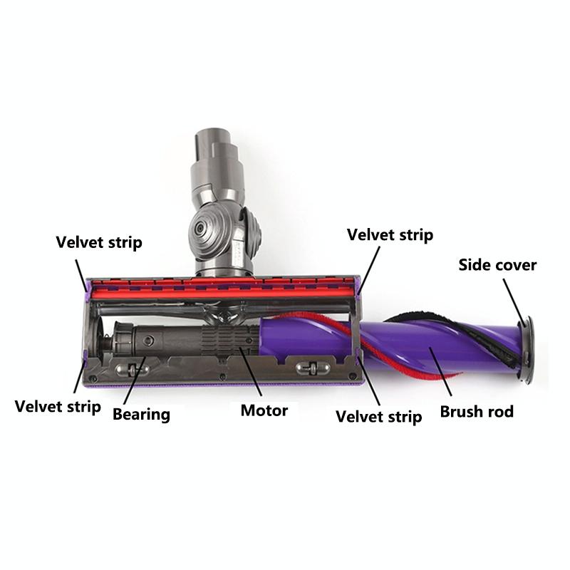Direct Drive Suction Head For Dyson V8 V10 Vacuum Cleaner - 50W Motor Triangle Design-1922443451845185537