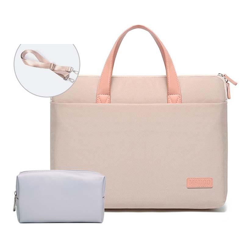 Ultra-Thin Macbook Laptop Bag - Khaki & Gray 15.6-16.1 Inches-1915197435718799360